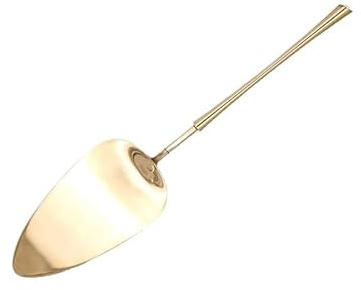 RJYYYDS Silverware Set, 1/4/6/8/10/12 Pieces Stainless Steel Cake Spatula with Teeth Thickened Pizza Spatula Pizza Spatula Household Baking Tools，Gold-1 Piece