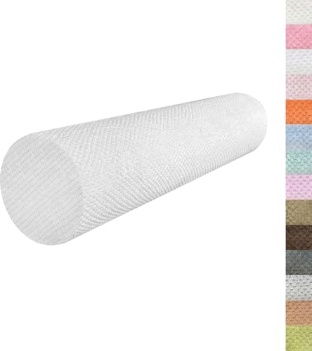 Lsjoaw Rundes Nackenkissen 65x15x15cm Nackenrolle 45D Hochelastischer Schwamm Lagerungsrolle Kissenrolle Knierolle Bolster Side Sleeper Weiß