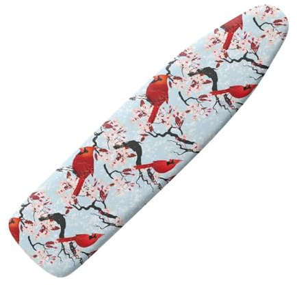 Copriasse Da Stiro Universale 120X40 Cardinali Morbida Custodia Con Elastico, Resistente Al Calore, Rivestimento Impermeabile Anti-Bruciatura Con Bordo Elastico