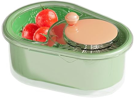 Centrifugadora De Ensalada | Limpiador Y Fregador De Ensalada - Y Secadora De Frutas Y Verduras - Para Hogar Residencia Estudiantil Restaurante Apartamento Negocios Alquiler Camping Picnic Autocaravan