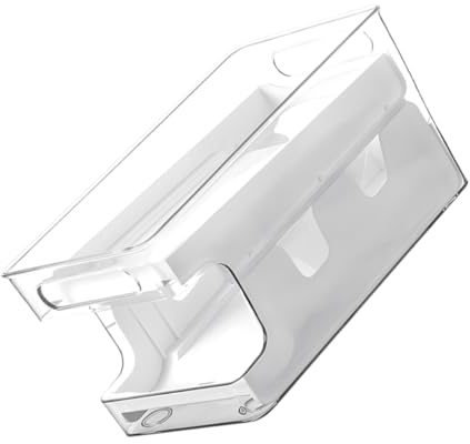 BUGUUYO Porta Huevos de Pet y Pp para Refrigerador Diseño de Doble Capa Fácil Acceso Contenedor Apilable y Almacenamiento para Cocina y Refrigerador