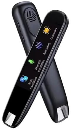 Röstöversättare, Språköversättare Penna WIFI Scan Reading Pen 112 Språk Offline Översättning Ordbok,för översättning(Black)