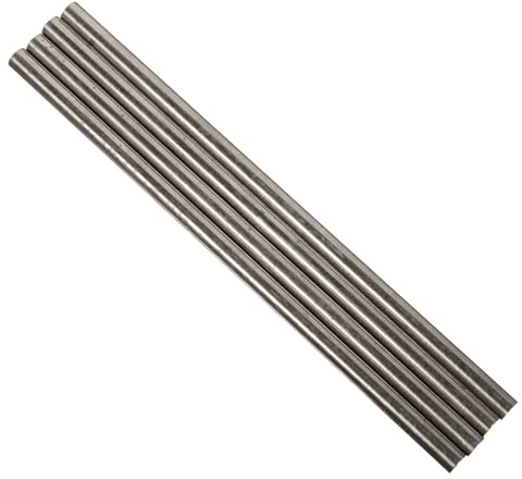 OFFSCH Lot de 4 Rivets en Cuivre Pur Ø4x100mm pour Manche de Couteau et Pelle, Tige Ronde Solide pour Réparation et Bricolage, Fixation Solide pour Ustensiles Cuisine et Loisirs Créatifs