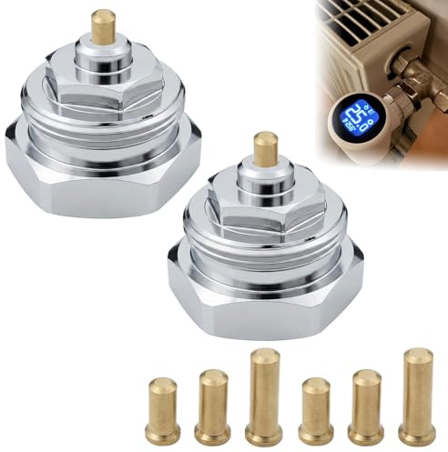 ZKAILCF 2Stück Heizkörperadapter M30x1,0 auf M30x1,5 Thermostatventil-Adapter, Metall Umrüst-Set kompatibel mit Oventrop vor 1998 Modellen, für Smart Home Thermostate