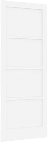 vidaXL Puerta Interior 83 x 211 cm Madera contrachapada Blanco