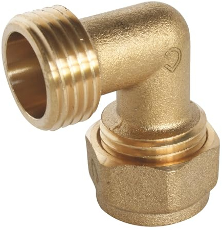 SOMATHERM FOR YOU - Compresión Codo (tornillo) para PEX tubería Ø25 - Masculino 20/27 (3/4 '')
