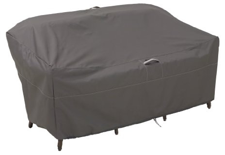 Classic Accessories Ravenna Anpassbare Gartensofa Abdeckung Mit Kordelverschluss - Wasserdicht Und Anti-uv Schutz Abdeckplane Für Loungesofa & Gartenbank - M (193,04 Cm L X 82,55 Cm T X 83,82 Cm H)