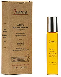 Irisana - Olio di Rosa Mosqueta Puro - Roll-On - 15 ml - Aiuta a Guarire - Idrata Profondamente la Pelle - Riduce le Rughe e le Piccole Rughette