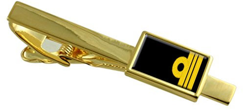 Select Gifts Royal Navy Rangabzeichen Rang Lieutenant Commander Gold-ton Krawattenklammer Gravur Box