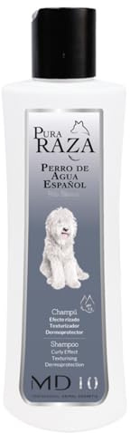 Champú para Perro de Agua Español Pelo Blanco - Mantiene, Realza y Matiza el Color Blanco - Champú Hidratante, Vegano y Biodegradable - Fabricado en España - 300 ml - MD-10 COLLECTION