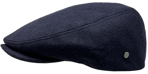 WEROR Flatcap Herren – Schirmmütze Schiebermütze Kappe mit Schirm – Mütze mit Steppfutter - Flat Cap Herbst/Winter – WEROR-394.1 (DE/NL/SE/PL, Numerisch, 61, Marine)