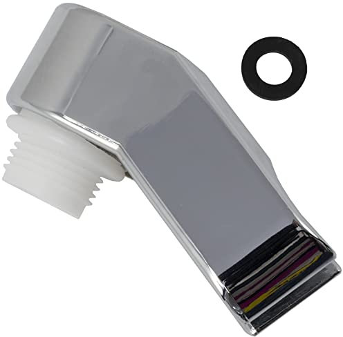 AERZETIX - C62395 - Supporto doccia G 1/2 - per miscelatore acqua soffione doccia vasca sanitario bagno tubo flessibile rubinetto idraulico - in plastica - finitura cromo