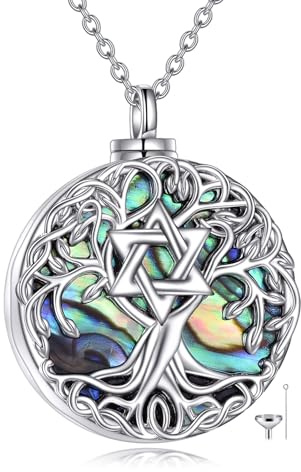 YFN Baum des Lebens Halskette Sterling Silber Keltischen Lebensbaum Anhänger Schmuck Geschenke für Damen Herren Mädchen