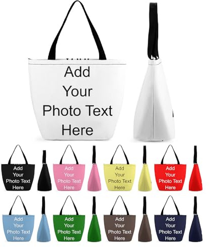 Borsa personalizzata per donna, Borsa shopping, Borsa a tracolla, Borsa per la spesa da viaggio per affari, Borsa regalo