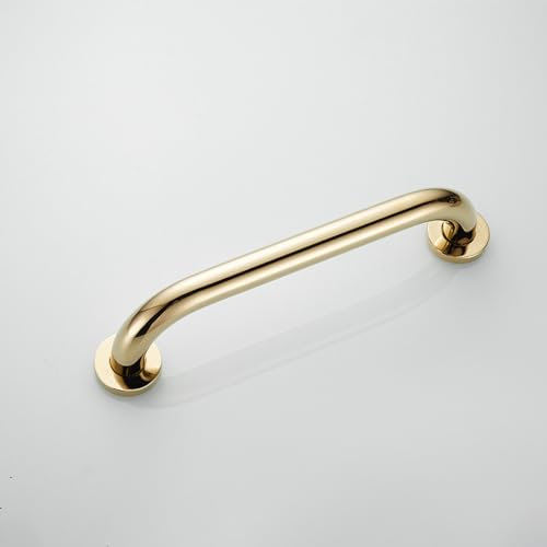 Bañera De Baño, Pasamanos, Todo Cobre, Oro, Inodoro, Inodoro, Ancianos, Discapacitados, Salvo, Barandilla Sin Barreras, Marco Antideslizante, Oro, 32,5 Cm