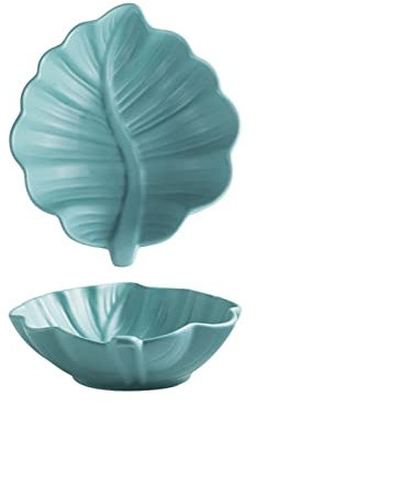 SkVLf Nordic Ceramic Breakfast Bowl - Verde, Ideal para Cereales, ensaladas, sopas y arroz