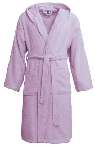 Novia Pompea accappatoio spugna unisex + zaino sport ricamato Taglia: L-XL Colore: Glicine