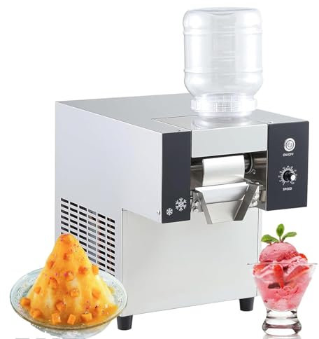 RayGenius Macchina del Ghiaccio Fiocco di Neve Corea Bingsu Neve Ice Maker Rasoio Macchina Fiocco di Neve Ghiaccio Frantumatore Macchina 220v,180KG