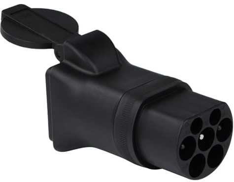 BOROCO Electric Car Charger, IEC 62196 Portable 220V 3.5kw 16A EV Charger, Portable Type 2 Male Plug to UK Plug EV Charging Adapter for Charging Cars, Motorcycles and Scooters (UK Plug)