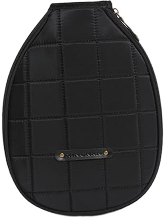 Dickly Funda para Pala de pádel, Bolso de Hombro, Ajustable, multifunción, Tipo Bandolera, Funda Protectora para Raqueta de Pickleball para Deportes, Negro