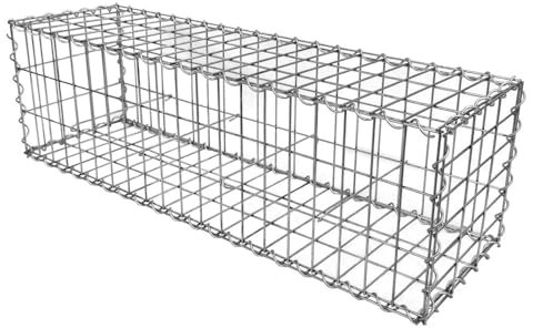 Oxeo Gabion Dimensions 100x30x30cm - Mur avec Pierres - Mur de soutènement - Paroi Bordure de Jardin - avec Spirales et entretoises