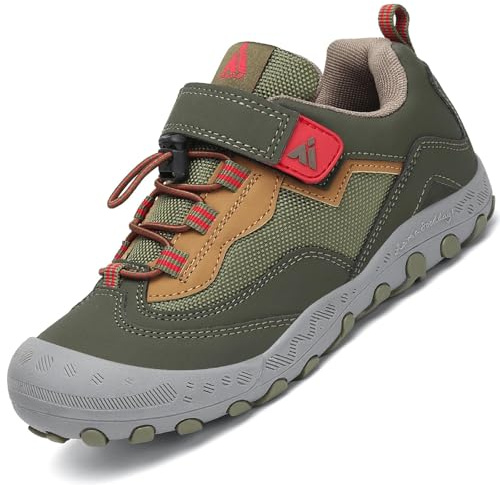 Mishasha sneakers för flickor, pojkar, andas, barn, lätta sportskor, låga toppsneakers, storlek 24–38 EU, Mjuk grön, 24 EU