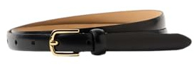 SELECTED FEMME Dam Slfiona Slim läderbälte svart, numeric_90, svart, numeric_90