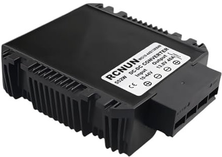 EWWFGUR 10-44V 12V 24V 36V to 13.8V 40A 55A DC DC Converter Step-up Step-down Voltage Regulator for Cars Boats(13.8V 40A)