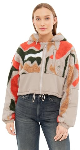 Johnny Urban Kurze Teddyjacke Damen & Herren - Carey - Cropped Unisex Sherpa Fleecejacke für Herbst & Winter - Teddy Jacke Mit Kapuze - Warme Übergangsjacke