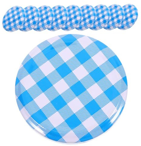 DINHEAROM 50pcs Regular Mouth Canning Lids Leak Tinplate Covers for Canning Jars Jam Storage and Food Preservation Efficient Sealing for Home Use