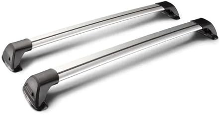 Galeries de Toit pour Mercedes pour Benz pour R Classe W251 V251 2006-2019 Berline Barre Toit Voiture Serrure Ceinture en Alliage D'aluminium Spécial Rails de Toit(Argent)