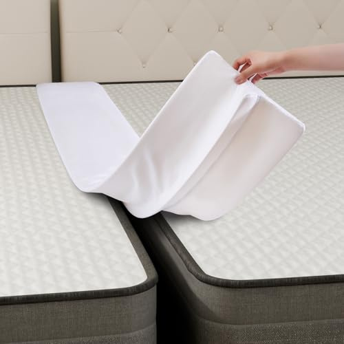 Vekkia 80 x 12 Extra Wide Bed Bridge Twin to King - Split King Gap Filler, High-Density Foam, Washable Cover, Fills Up to 3″ Gap, Fits Family Beds, Guest Room, Hotel & Vacation Rentals