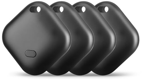 Android Smart Tag, Schlüsselfinder KeyFinder kompatibel mit Google Mein Gerät Finden APP (Android NUR), Bluetooth Key Finder für Gepäck/Taschen/Koffer/Brieftasche-4PCS