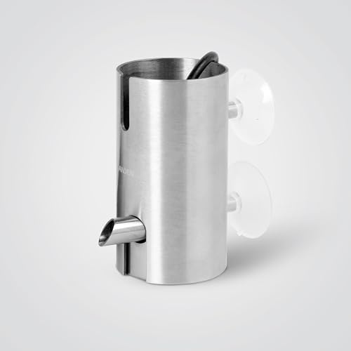 LANDEN PURA Mini Oberflächenskimmer für randloses Aquarium, interner Ölfilmentferner, Edelstahl Kompakter Skimmer mit leiser Pumpe für klares Wasser - ideal für Nanotanks