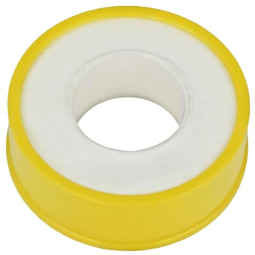 MegaHaustechnik Gewinde Dichtband Teflon 10 Rollen mit 12 Meter, Breite 12mm, Stärke 0,1mm PTFE Band für Abdichtung Wasser Gas Leitung