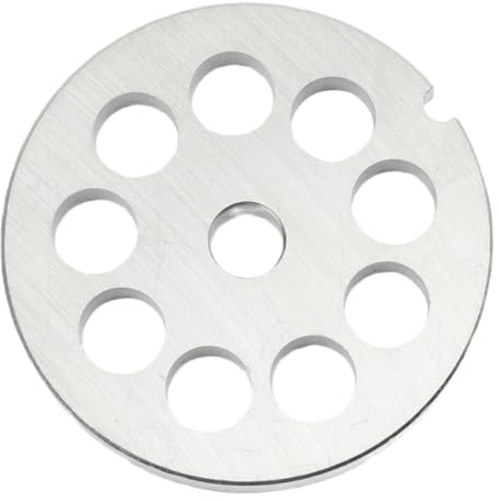 Plaque de hachoir à viande en acier inoxydable au design élégant compatible avec les broyeurs commerciaux populaires d'une taille de 69 mm (12 mm)