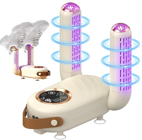 Electric Shoe Dryer, Boot Dryer with Intelligent Timer, Ski Boot Dryer, Shoe Warmer, Electric Foot Warmer, Glove Dryer with Timer, Antibacterial and Eliminate Odours