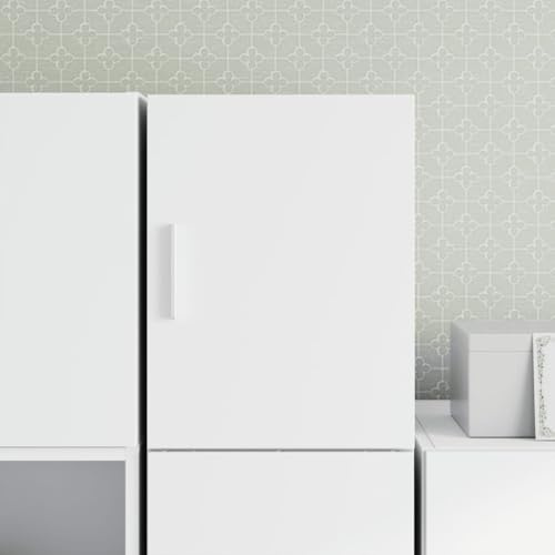 WRJENFSC Wandschrank Weiß 30x42,5x40 cm Holzwerkstoff Modernes Design mit Flexibler Türanschlagrichtung Platzsparender Hängeschrank bis 60 kg für Living Room Kitchen Corridor and Bedroom