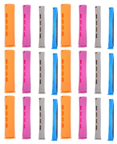 SAFIGLE 40 varillas para permanente con ondas frías - Rizadores de cabello autoadherentes sin calor para mujeres - Herramienta de permanente de plástico flexible para flequillo para uso en salones