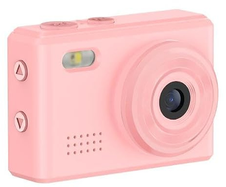 Nilox Mini Action CAM Llavero HD 720p, Filtros Vintage, Vídeo, Foto y Audio a 30 fps, Ultra Compacto, USB Tipo C, Diseño Retro, Viajes, Vlogs y Redes Sociales, Rosa