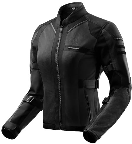 REBELHORN Scandal 3 Women Motorradjacke Damen | Textil | Ellbogen und Schulterprotektoren Stufe 2 | Große Mesh Belüftungspaneele | Schutzstufe AA | Größen bis 7XL