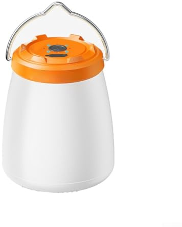 ZMdooreasy Lanterna da campeggio a LED, ricaricabile, impermeabile, con 3 modalità tra cui SOS Strobe, lampada calda portatile per escursionismo, pesca, avventure all'aperto, classe IPX4, design
