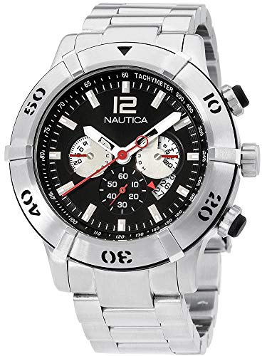 Nautica Orologio da uomo NCS 46 -A36508G, Nero, Bracciale