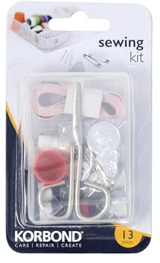 Korbond Sewing Kit - 15 Piece Essential Sewing Kit for Repairs and Projects, 13