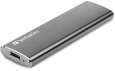 Verbatim SSD Vx500 - 480 GB - Space Gray - 29 g - SSD esterno - SSD USB 3.0 - SSD esterno leggero - per Windows e Mac OS X - unità portatile - USB-C - memoria flash ad alta velocità