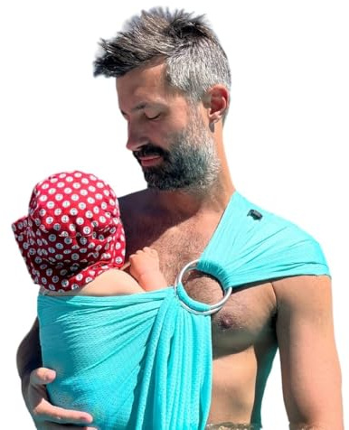 Amarsupiel | Bambino portatore d'acqua | Tracolla Baby Water | | ad asciugatura ultra rapida Marsupio ergonomico | Certificato | OEKOTEX Prodotto in Spagna.