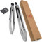 Vel. Premium Kitchen Tongs Set Non-Slip - Pack of 2 - for Cooking, Serving, Barbecue, Buffet, Salad, Ice - Ergonomic Design