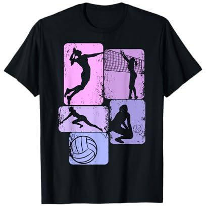 Volleyball Mädchen Volleyballerin Damen Frauen T-Shirt