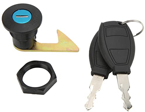 Serrure de Coffre de Queue de Moto, Akozon Universel Verrou de Queue de Montage de Scooter Aluminium Plastique pour Coffre de Rangement pour Motos électriques(#1)