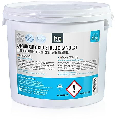 Höfer Chemie 4 kg Granulés de chlorure de calcium et déshumidificateur, très efficaces